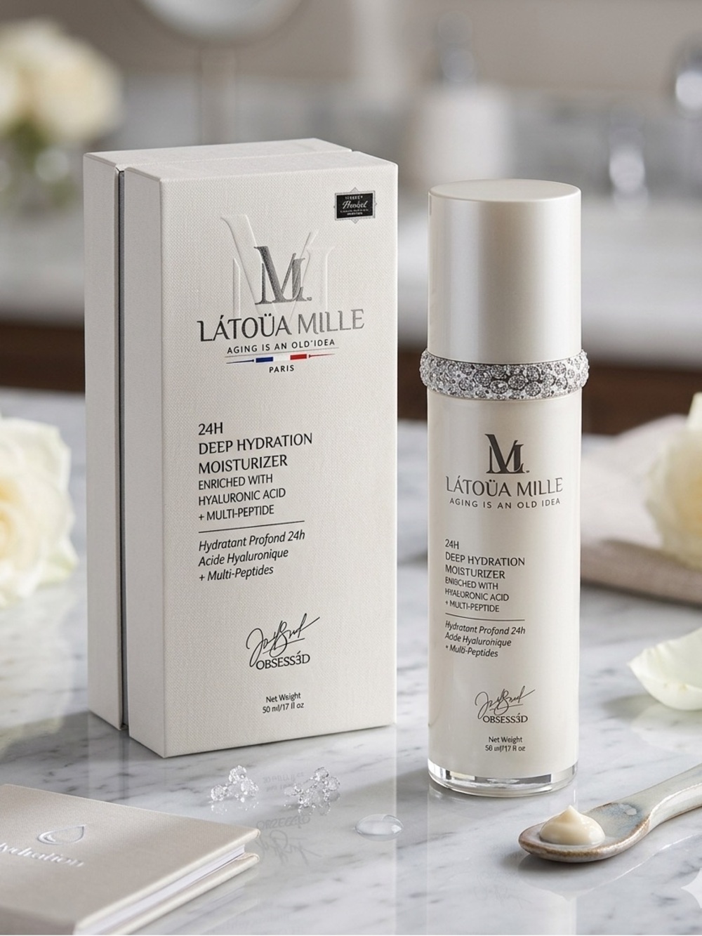 Latoua Mille 24H Deep Hydration Moisturizer W/Hyaluronic Acid & MultiPeptides